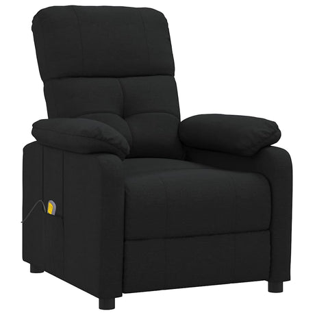 Vidaxl massagestoel stof zwart