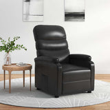 Vidaxl fauteuil verstelbaar kunstleer zwart