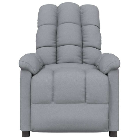 Vidaxl fauteuil verstelbaar stof lichtgrijs