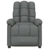 Vidaxl fauteuil verstelbaar stof donkergrijs