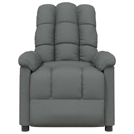 Vidaxl fauteuil verstelbaar stof donkergrijs