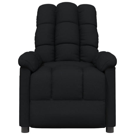 Vidaxl fauteuil verstelbaar stof zwart