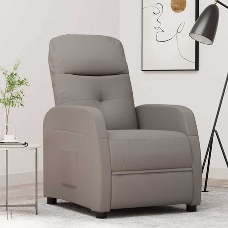 Vidaxl fauteuil verstelbaar stof taupe