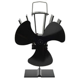Vidaxl -Herdfan mit 3 Flossen schwarz