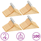 Vidaxl 100-piece clothing hanger set Anti-slip hardwood