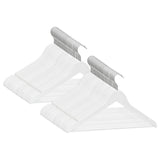 Vidaxl 50-piece clothing hanger set Anti-slip Hardwood White