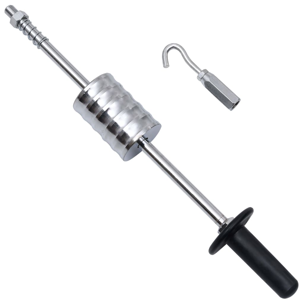 Vidaxl sliding hammer with hook 65 cm carbon steel