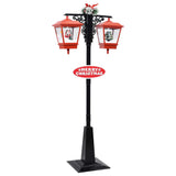 Vidaxl Straat Lampa s Santa Claus 81x40x188 cm PVC Black and Red