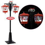 Vidaxl Straat Lampa s Santa Claus 81x40x188 cm PVC Black and Red