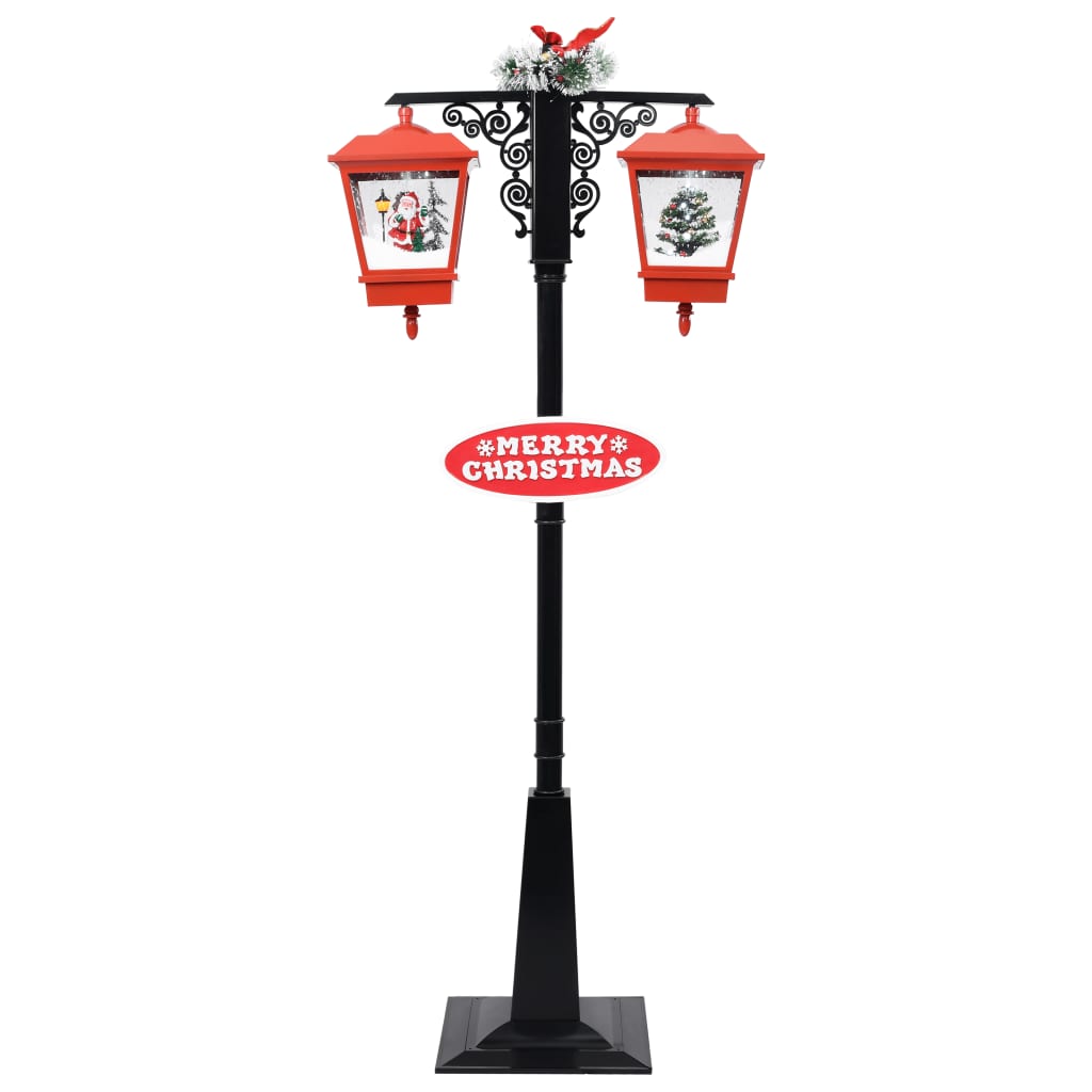 Vidaxl Straat Lampa s Santa Claus 81x40x188 cm PVC Black and Red