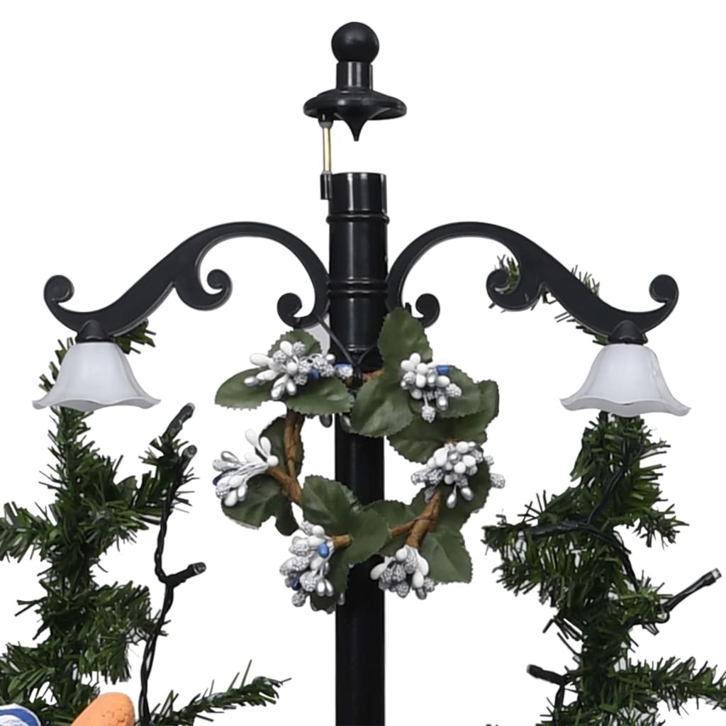 Vidaxl kerstboom sneeuwend met paraplubasis 75 cm pvc blauw