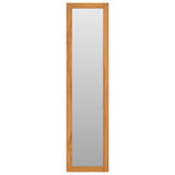 Vidaxl -Wandspiegel mit Regalen 30x30x120 cm Festes Teakholzholz