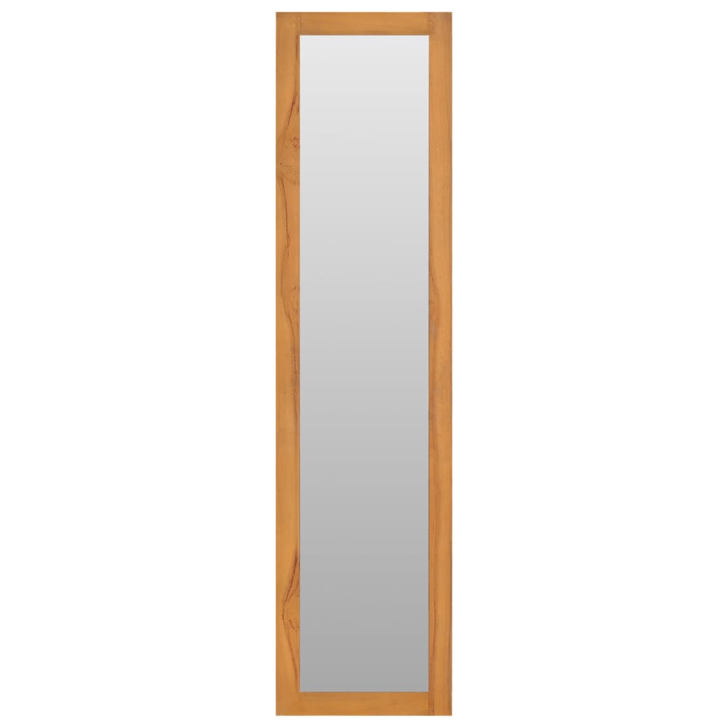 Vidaxl Wall mirror with shelves 30x30x120 cm solid teak wood