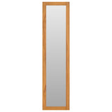 Vidaxl Wall mirror with shelves 30x30x120 cm solid teak wood