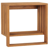 VidaXL Towel rack wall mounting 35x20x35 cm solid teak wood