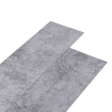 Vidaxl Piso de piso Autoadhesivo 5.02 m² 2 mm PVC Cement Grey