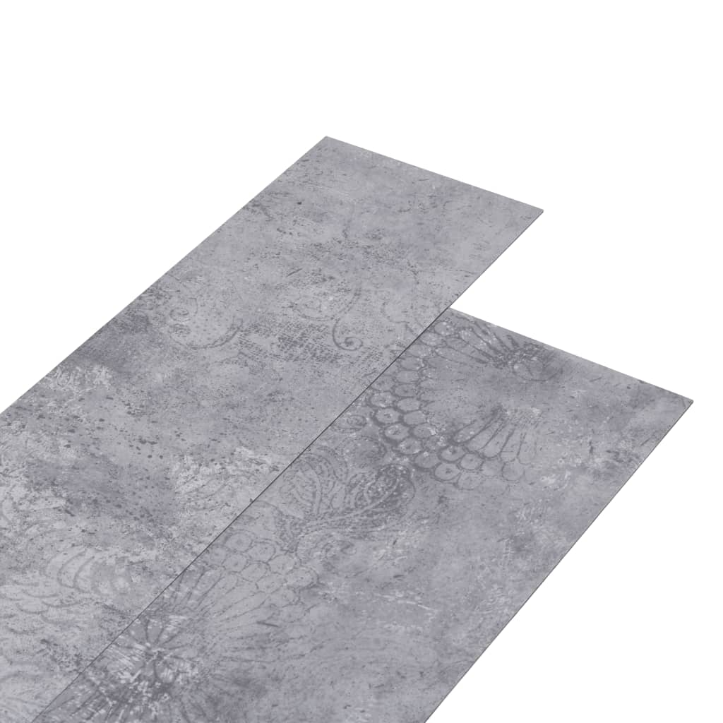 Vidaxl Floorboards Non-self-adhesive 5.26 m² 2 mm PVC cement gray