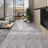 Vidaxl Floorboards Ikke-selvklæbende 5,26 m² 2 mm PVC Cement Brown