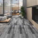 Vidaxl Floorboards Ne-séf-adhezivní 4,46 m² 3 mm PVC lesklý šedá