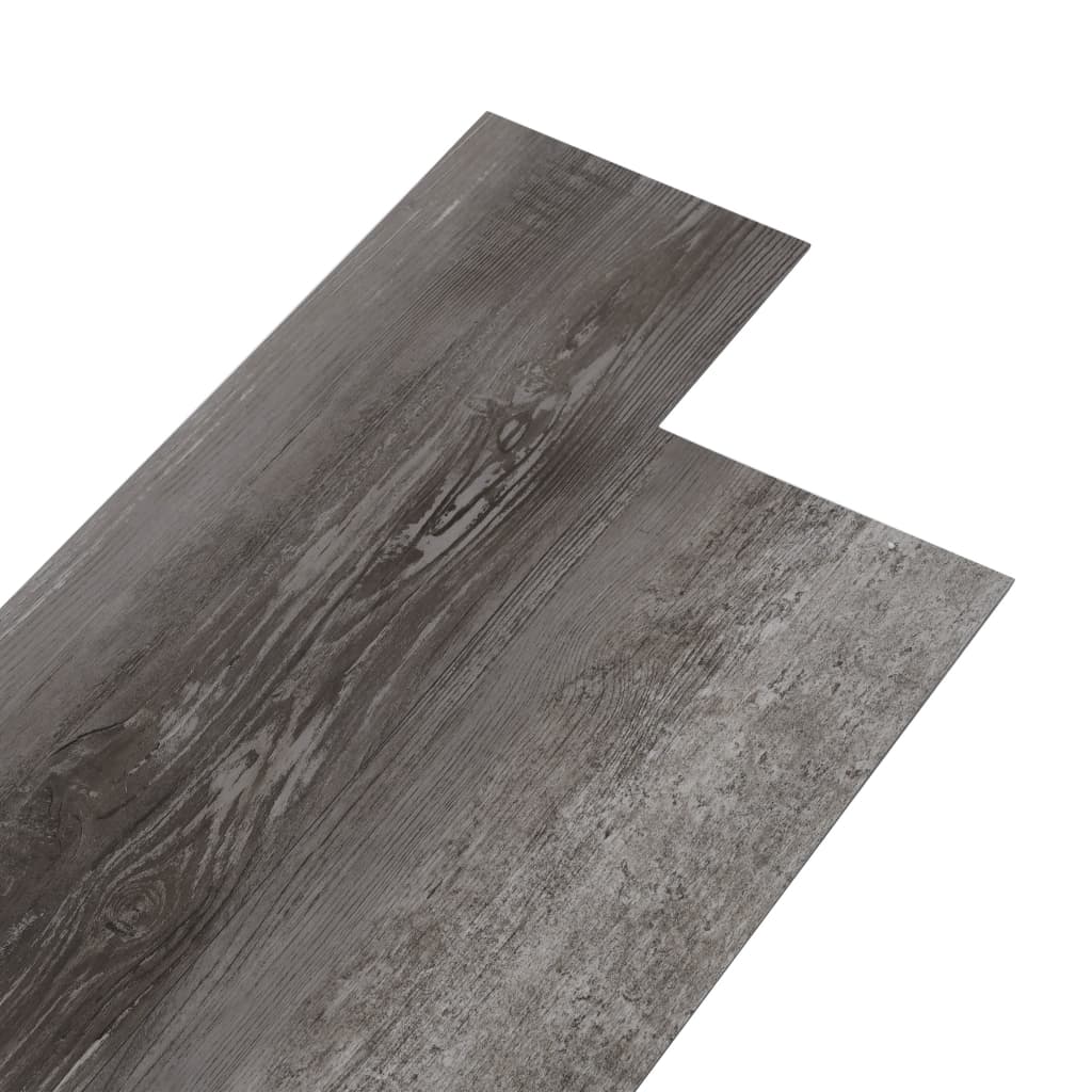 Tablas de piso Vidaxl no adhesivo de 4.46 m² 3 mm de madera rayada de PVC