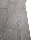 Tablas de piso Vidaxl no adhesivo de 4.46 m² 3 mm PVC Dark Grey