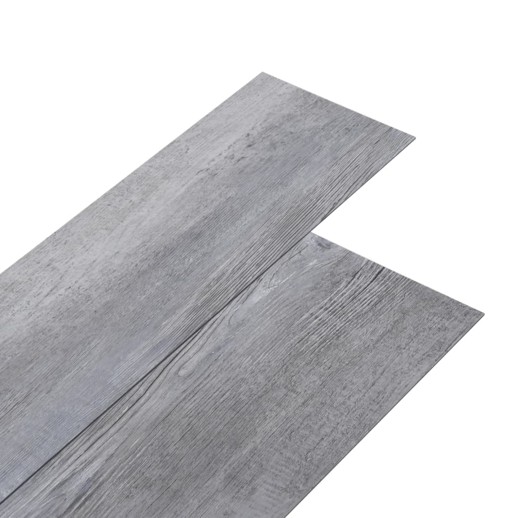 Vidaxl Floorboards auto-adhésif 5,02 m² 2 mm PVC Matt Wood Grey