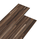 Vidaxl Floorboards Selvlavt 5,02 m² 2 mm PVC Striped Brown