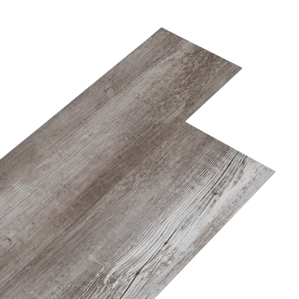 Vidaxl Floorboards Ne-séf-adhezivní 5,26 m² 2 mm PVC Matt Wood Brown