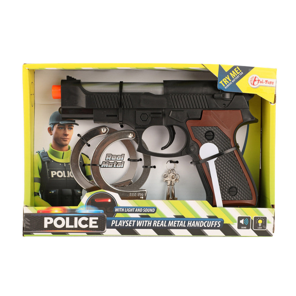 Policejní hrací toi-toys se set se světlem a zvukem