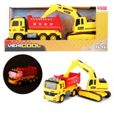 Toi-Toys Trucks Camión de inclinación con sonido de luz excavadora