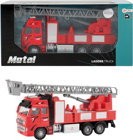 Feuerwehrauto aus Metall 1:38 rot 12cm