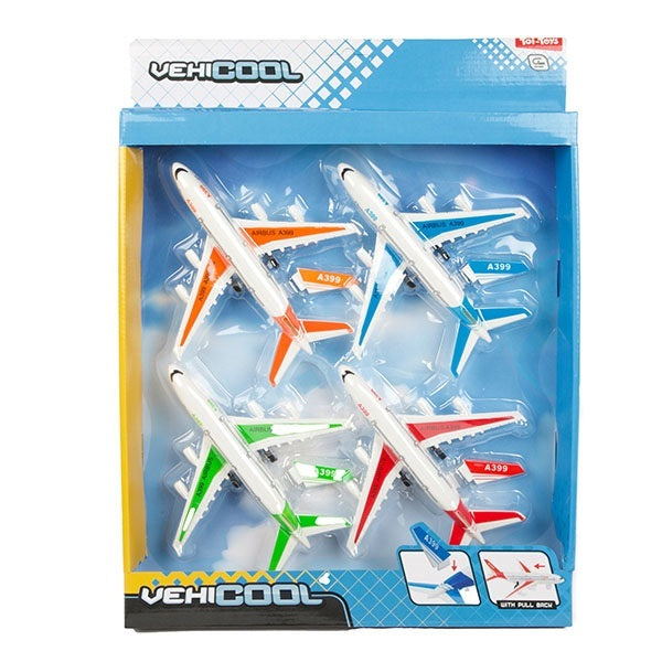 Toi-toys Vehicool Rückzugsflugzeuge, 4-tlg.