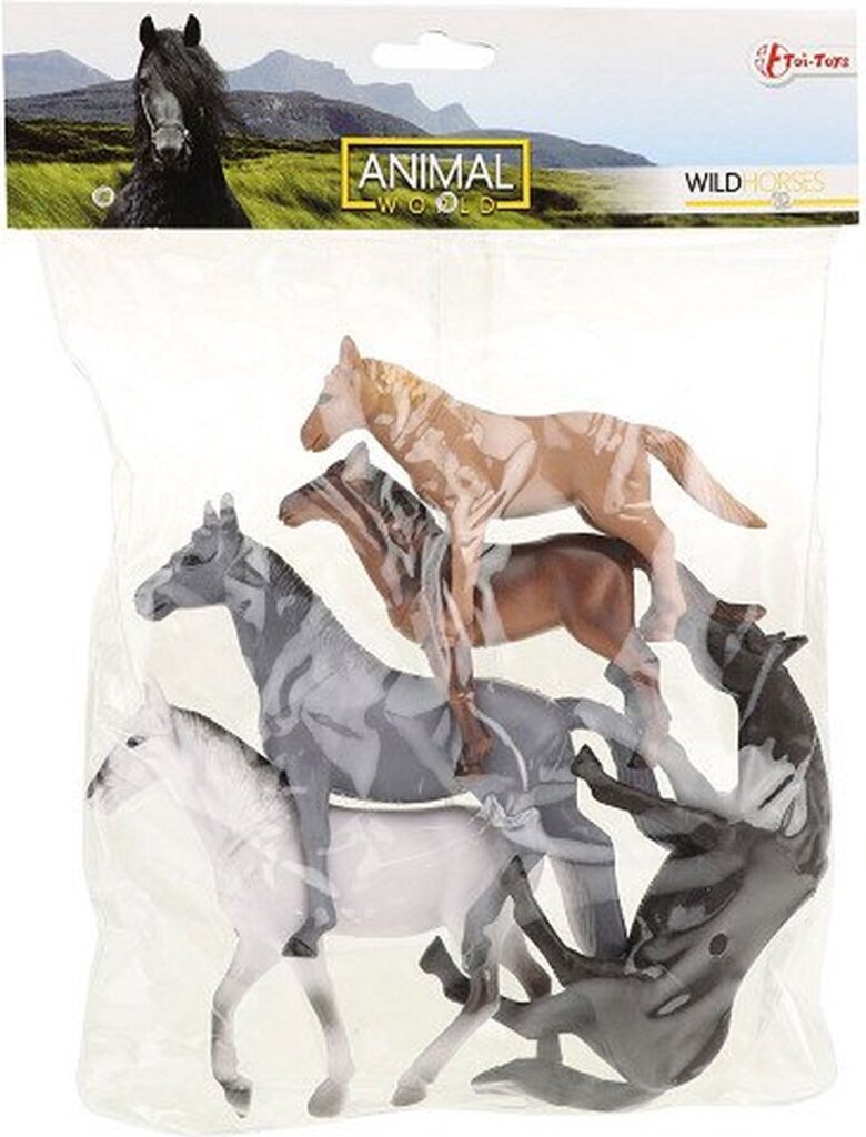 Animal world animal world horses animal deluxe 5 stk i pose