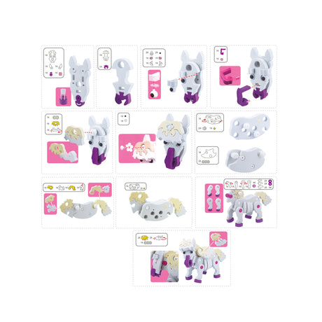 Toi-toys 3D Puzzle Bauschaum Pferd DIY Set s
