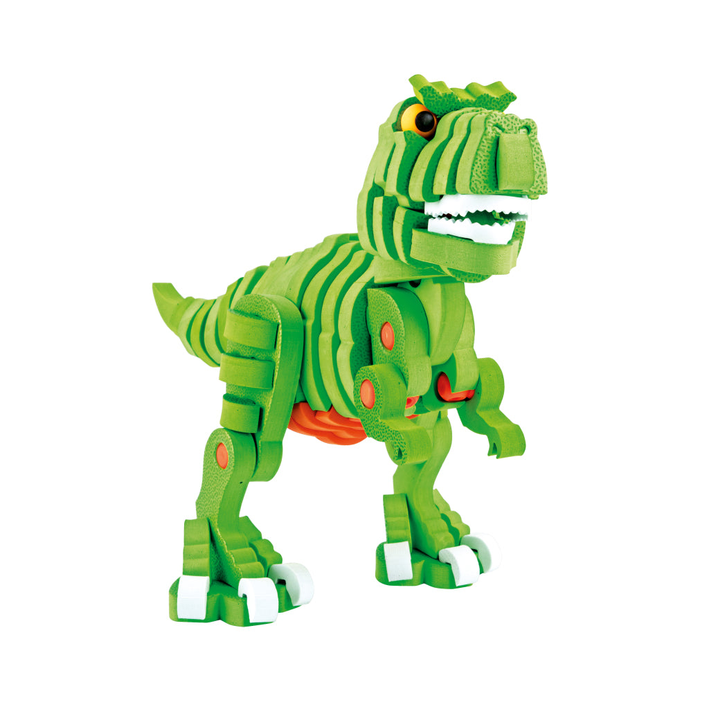 TOI-TOYS Craft Puzzle Dinosaurus 25,8 cm zielony 104-częściowy