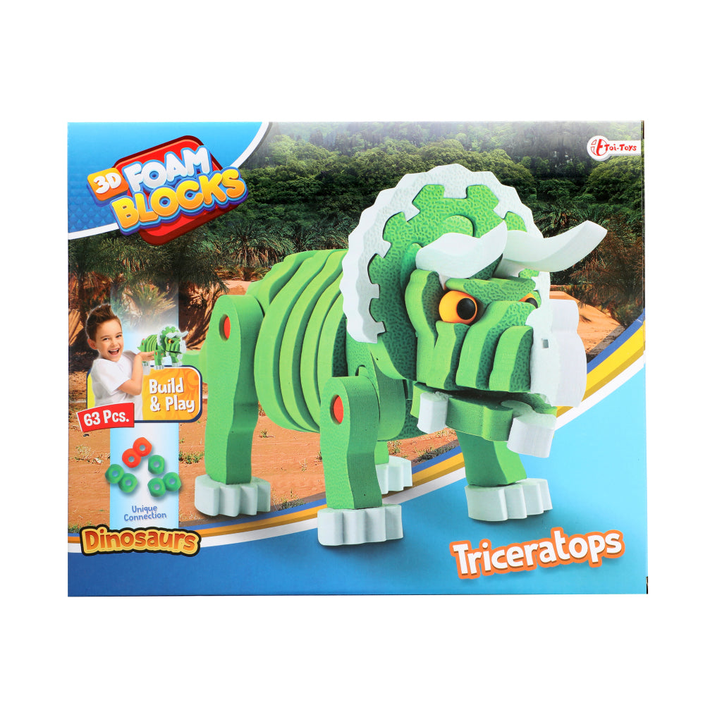 TOI-Toys Craft Puzzle Tricera Junior 25,8 cm zelená 59-dílná