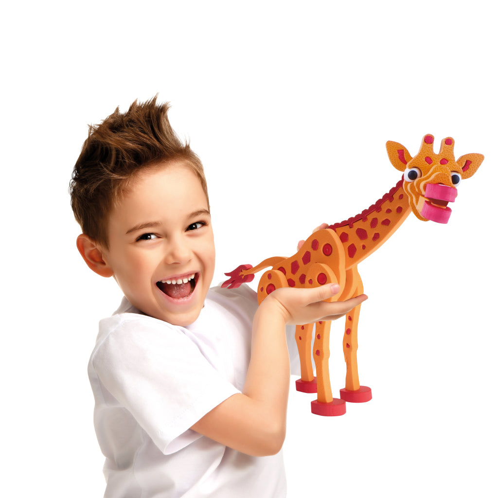 TOI-TOYS Puzzle Giraffe Junior 31.5 cm de espuma naranja 104 piezas