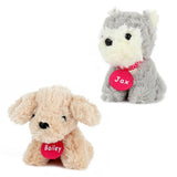 TOI-TOYS Chiens en peluche dans le loft pour chien valise 4 pièces