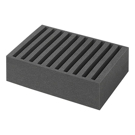 Proplus bordenhouder voor 10 borden 34x25x14 cm zwart foam