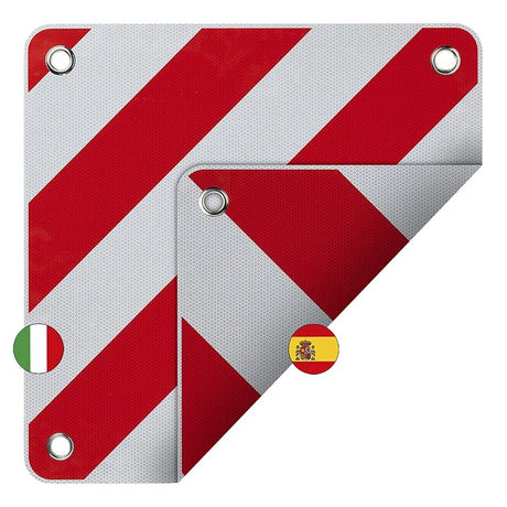 Proplus markeringsbord flexibel 50x50 cm voor itali euml; spanje portugal rood wit