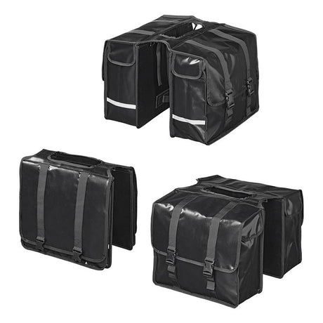 Proplus fietstas dubbel 40l waterdicht zwart