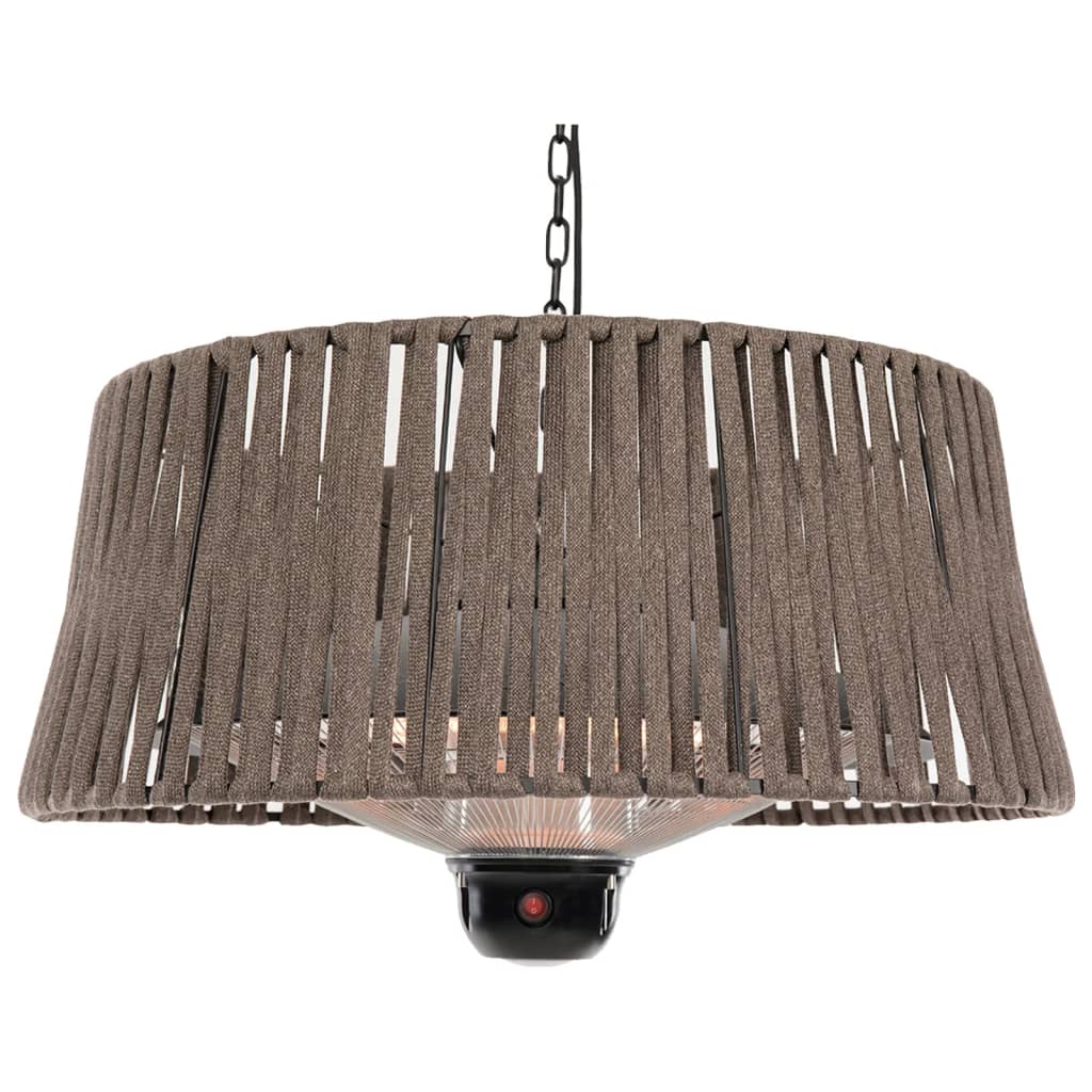 Hängende Heizheizung Artix Corda 1800 W Halogenbraun