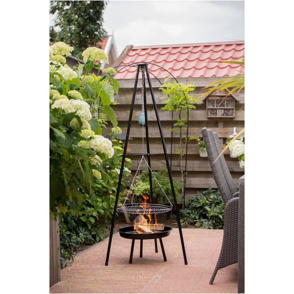 Redfire Garden Barbecue mit Stativ und Feuerschale 50 cm schwarz