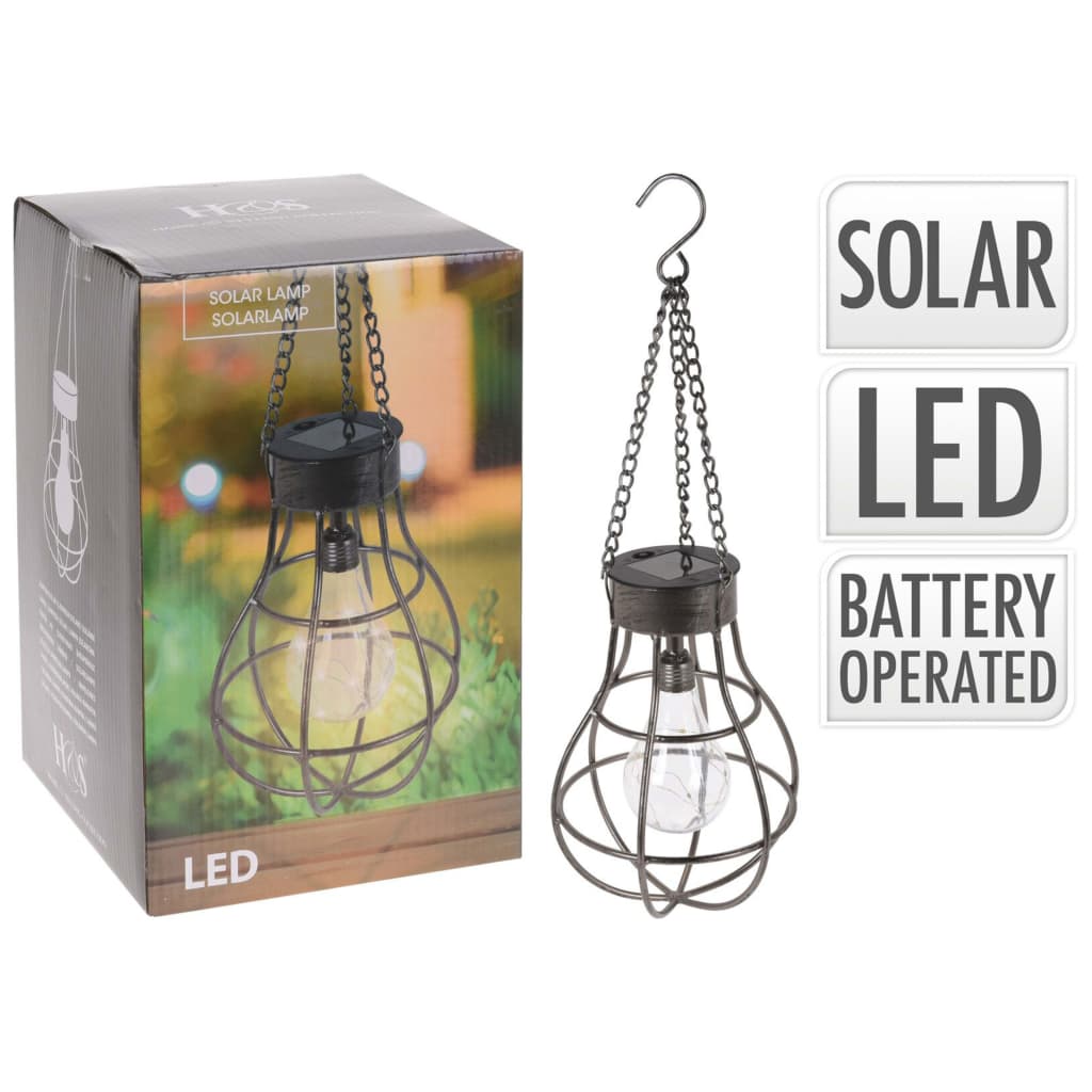 Prograrden Solarlamp Peertje mit 10 LEDs Metall