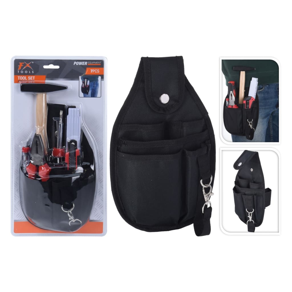 FX-Tools 7-teiliger Werkzeuggürtel Set gefüllt