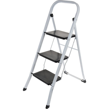 Excellent Houseware Küchentreppe 3 Stufen klappbar aus Metall