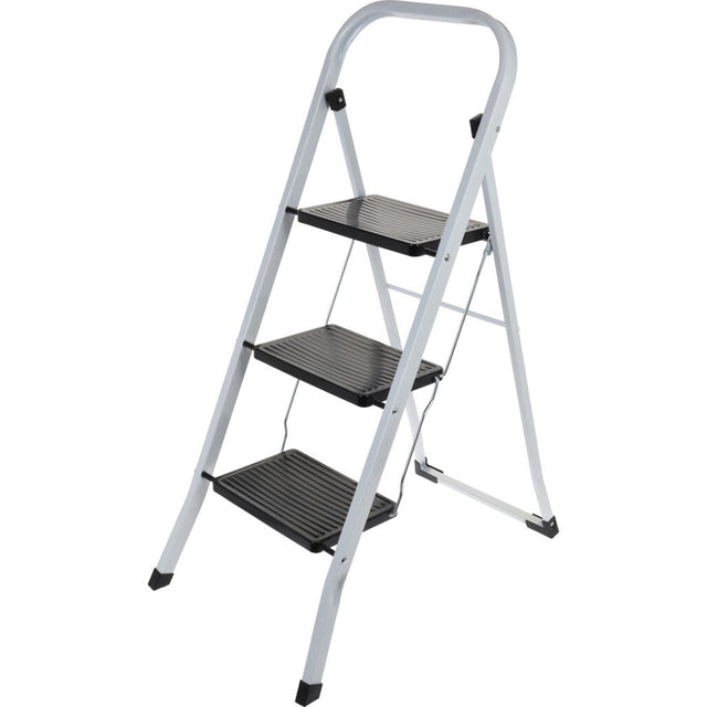 Excellent Houseware Küchentreppe 3 Stufen klappbar aus Metall