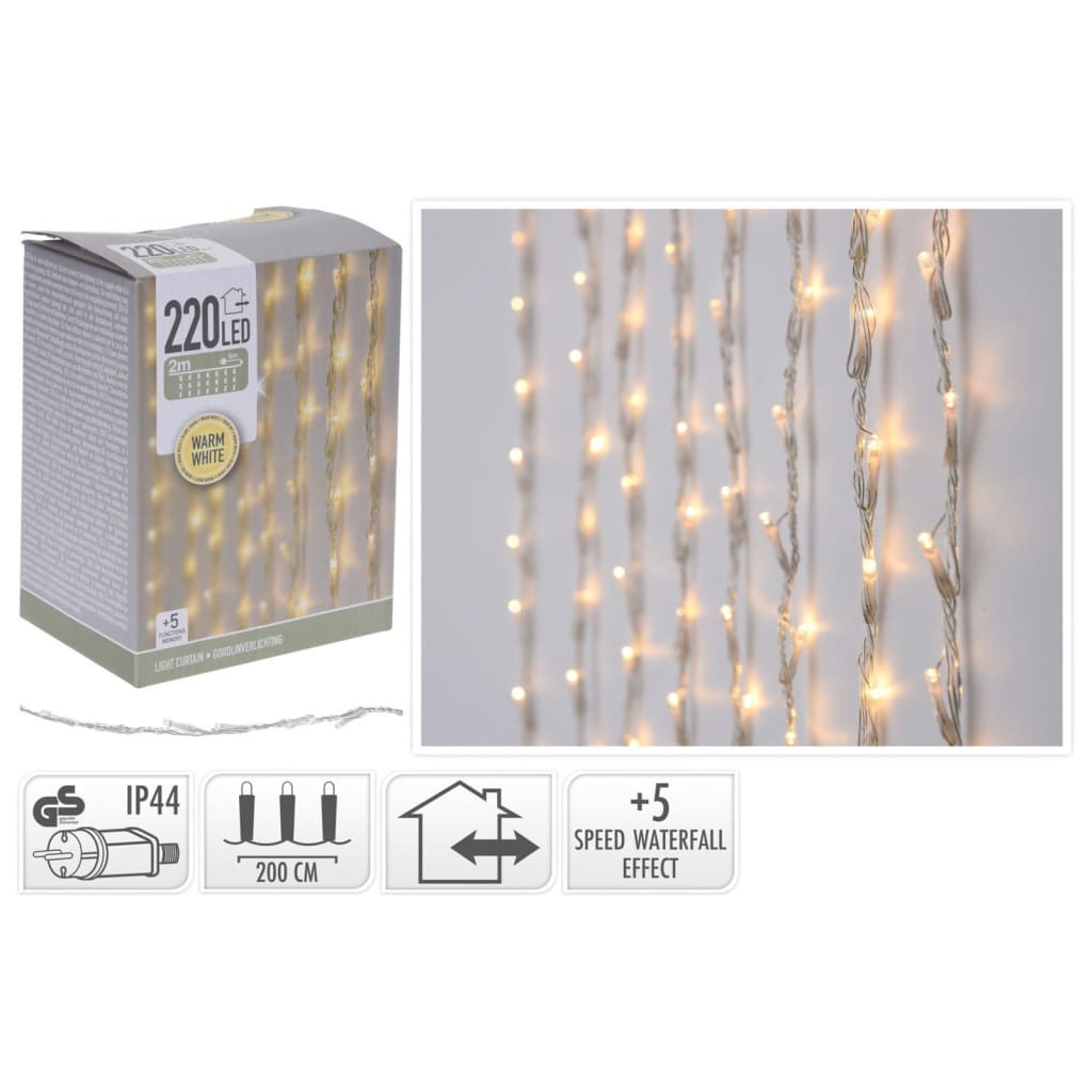 Ambiente Ambiente Lichtvorhang mit 220 LEDs