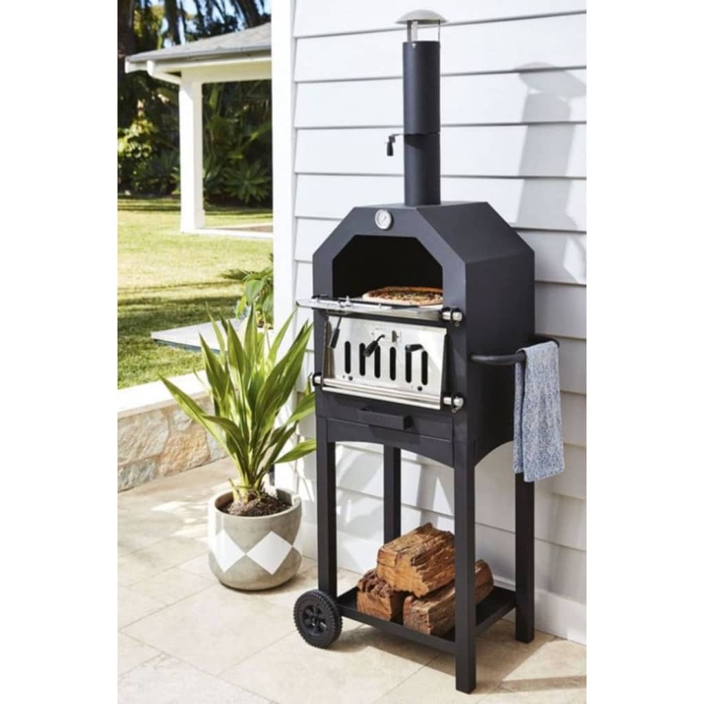 Progarden Barbecue Pizza -Ofen schwarz