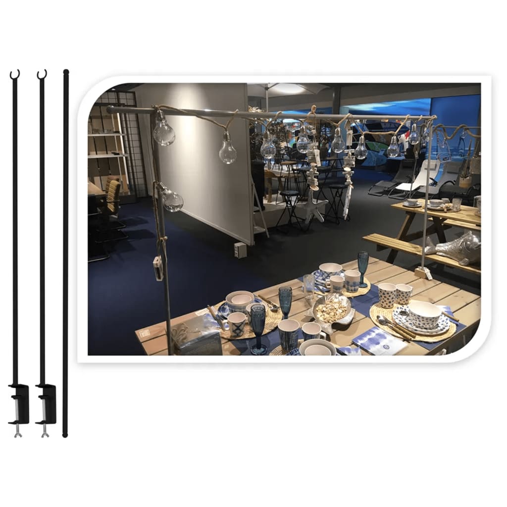 Prograrden Tischklemme Metall Schwarz